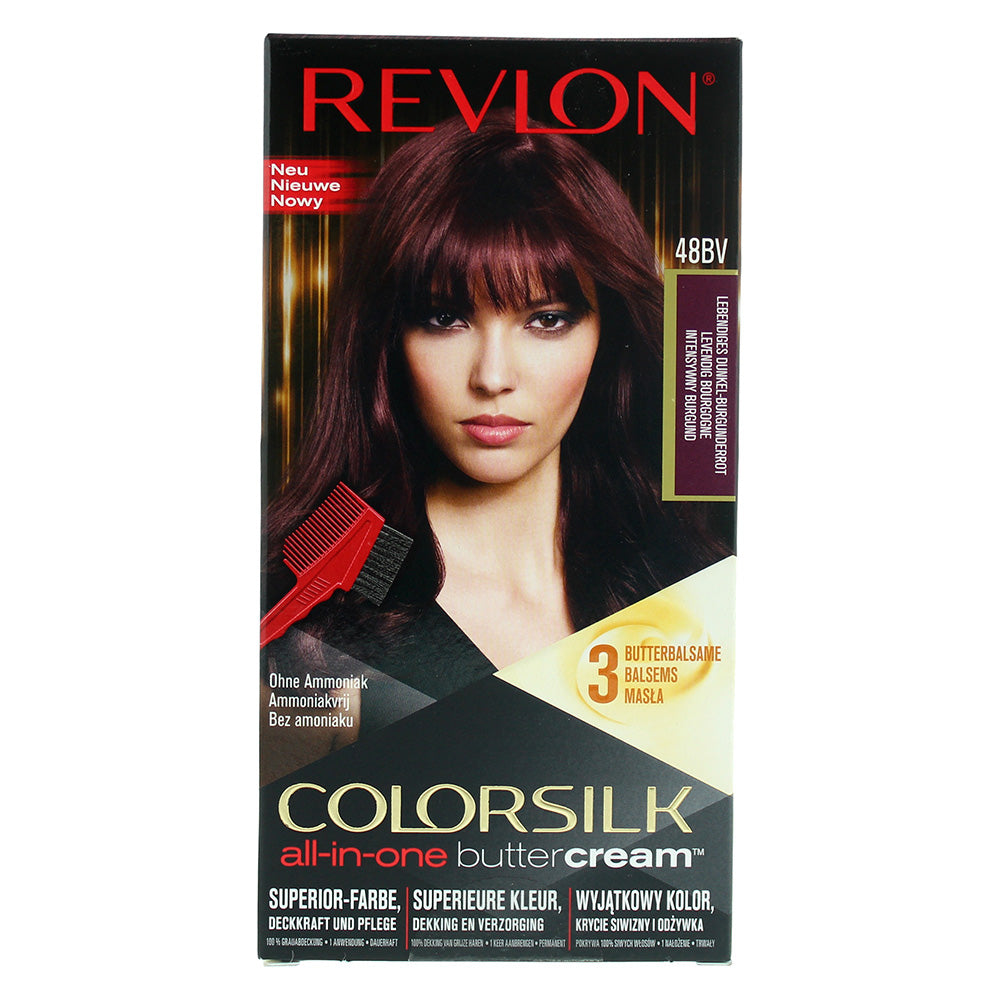 Revlon Colorsilk All-In-One Buttercream 48Bv Burgundy Hair Colour