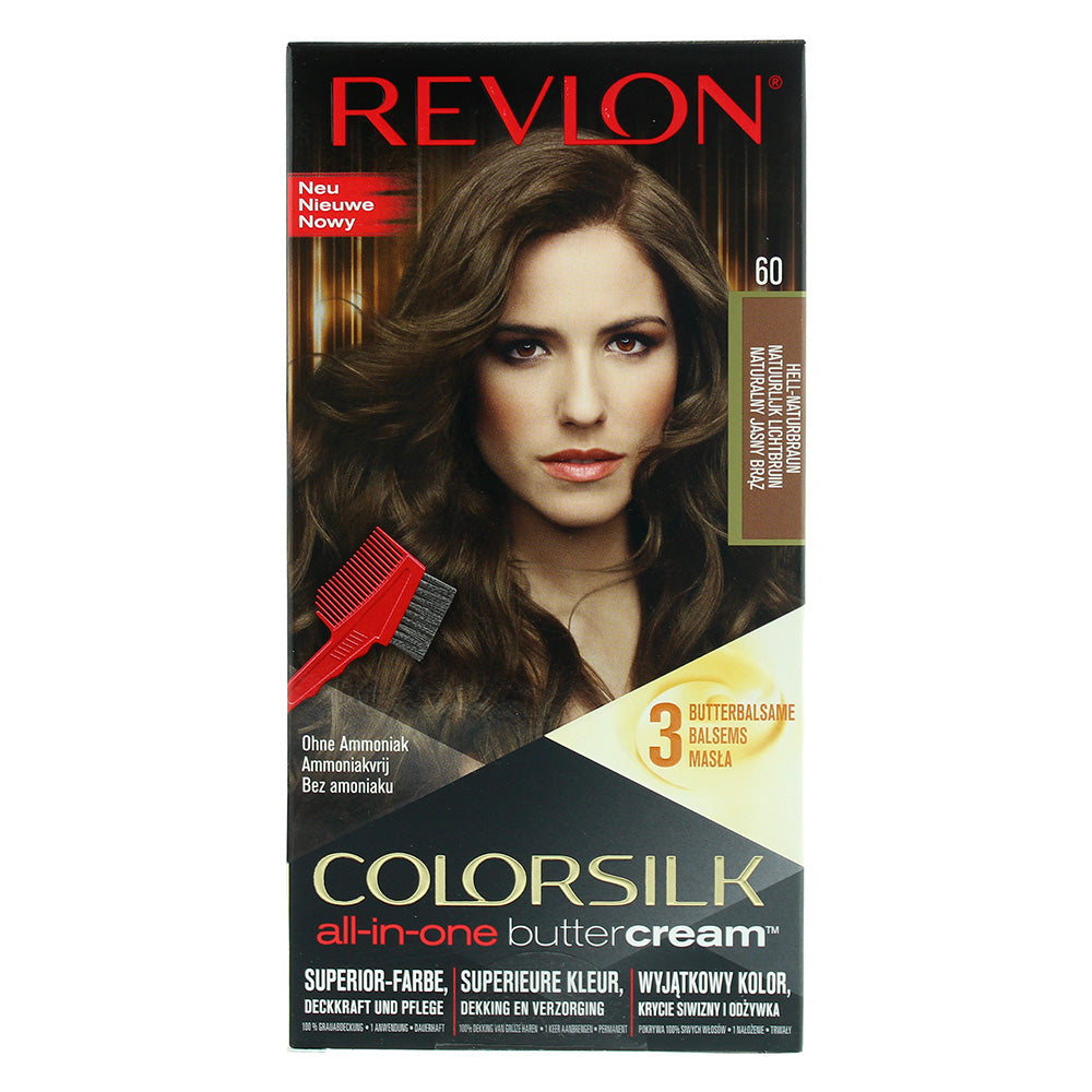 Revlon Colorsilk All-In-One Buttercream 60 Light Natural Brown Hair Colour