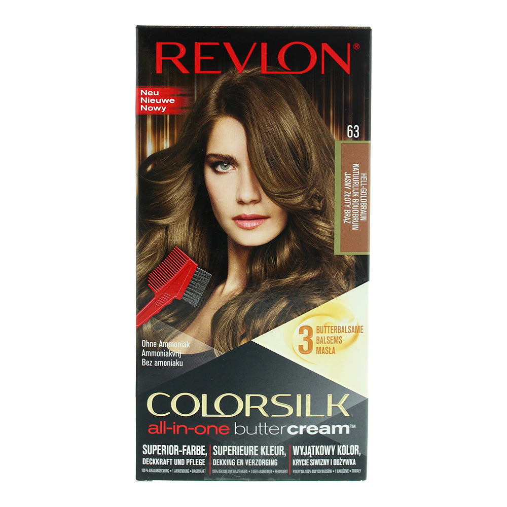 Revlon Colorsilk All-In-One Buttercream 63 Light Golden Brown Hair Colour