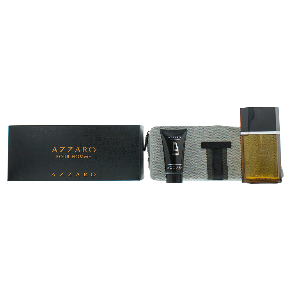 Azzaro Pour Homme Eau de Toilette 3 Pieces Gift Set