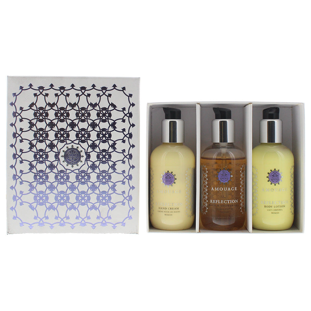 Amouage Reflection 3 Pieces Gift Set Body Lotion 100ml Hand Cream