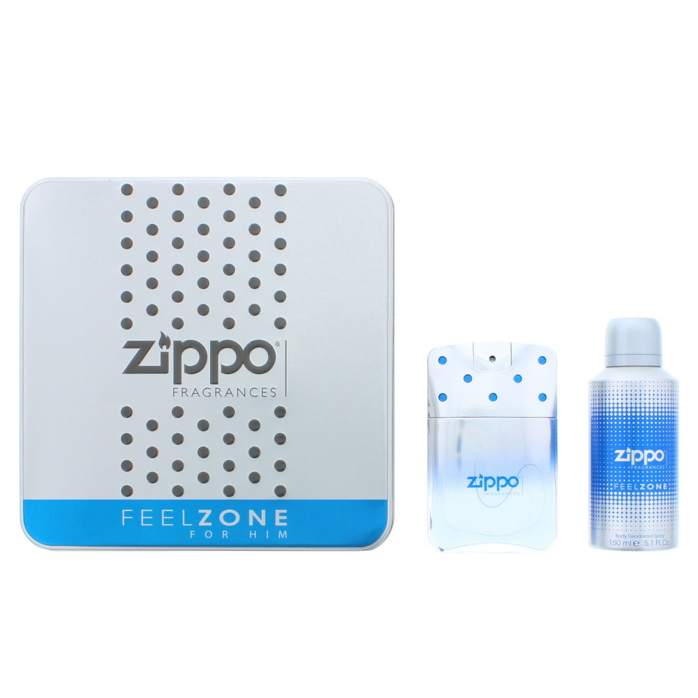 Zippo Feelzone For Him Eau de Toilette 2 Pieces Gift Set : Eau de Toilette 75ml 