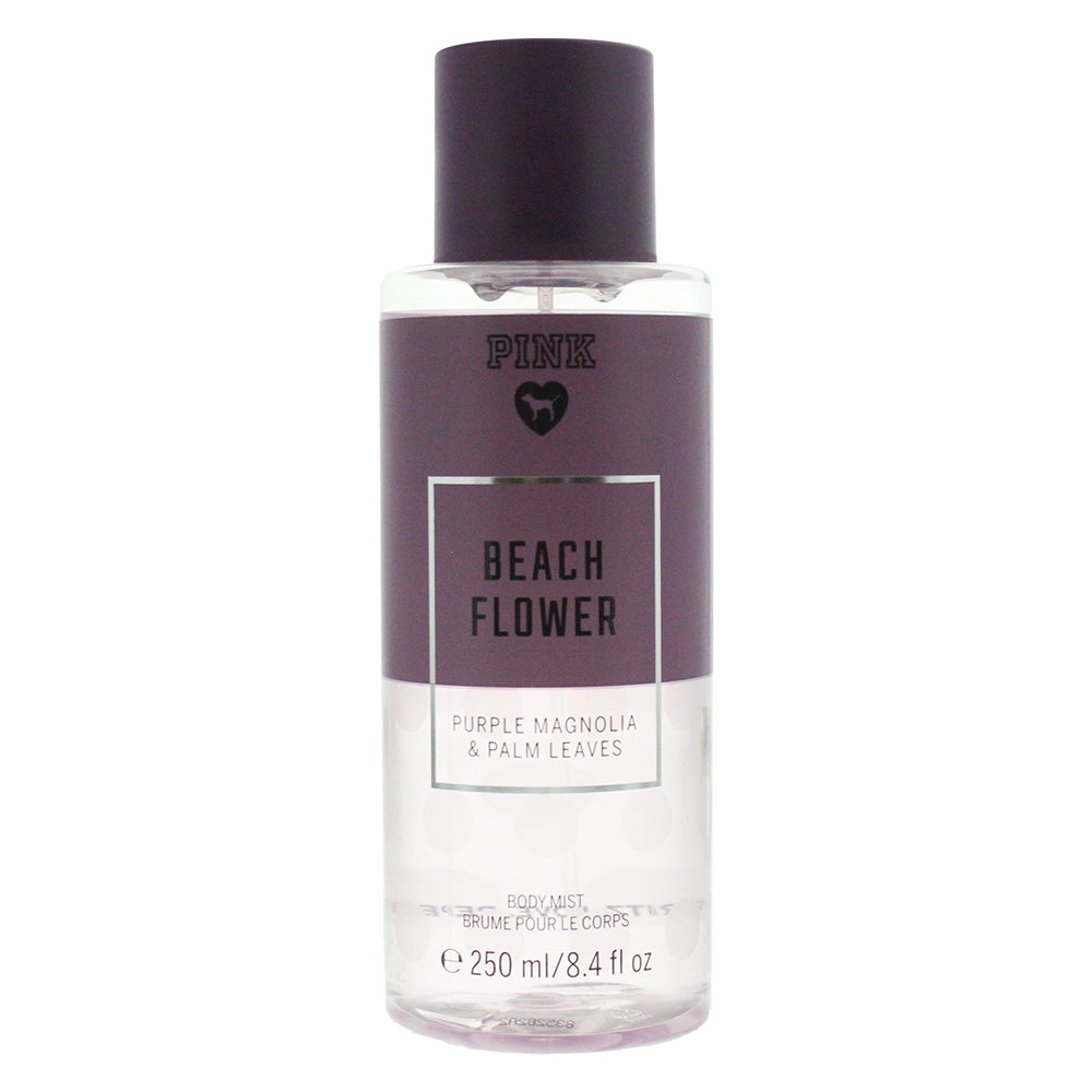 Victoria's Secret Pink Beach Flower Fragrance Mist 250ML - Purple Magnolia And Palm Leaves