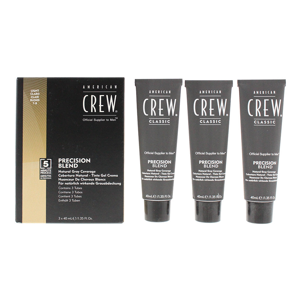 American Crew Precsion Blend Light Hair Colour 3 x 40ml