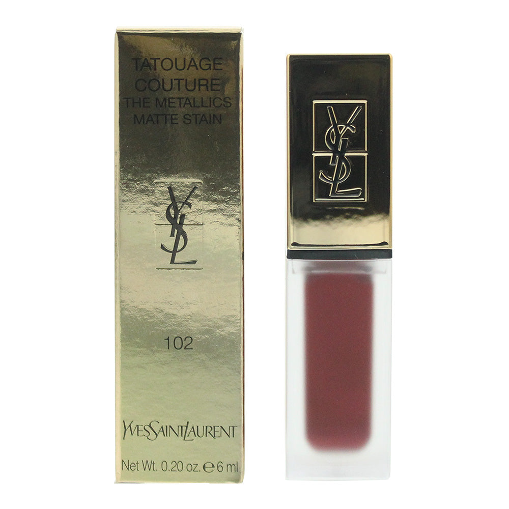 Yves Saint Laurent Tatouage Couture The Metallics 102 Iron Pink Spirit Lip Stain 6ml