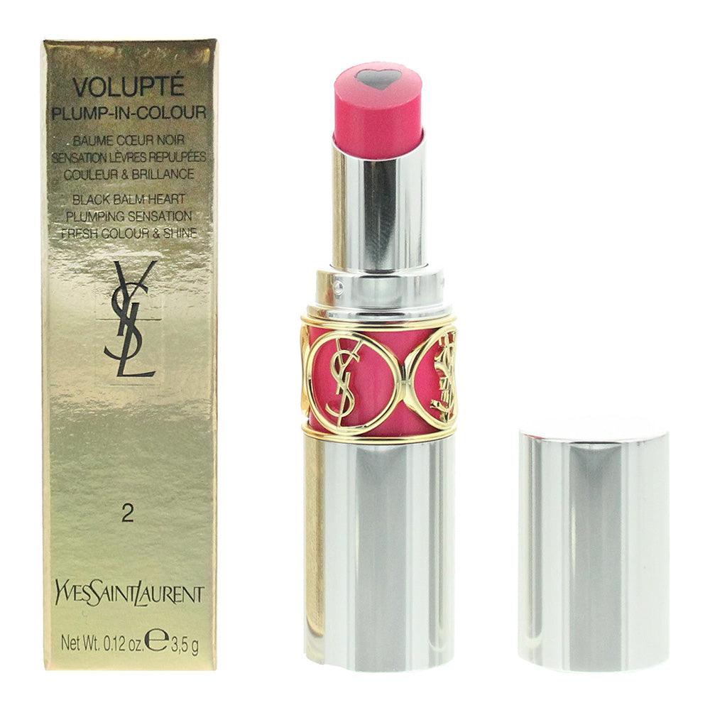 Yves Saint Laurent Volupte Plump-In-Colour 02 Dazzling Fuchsia Lipstick 3.5g