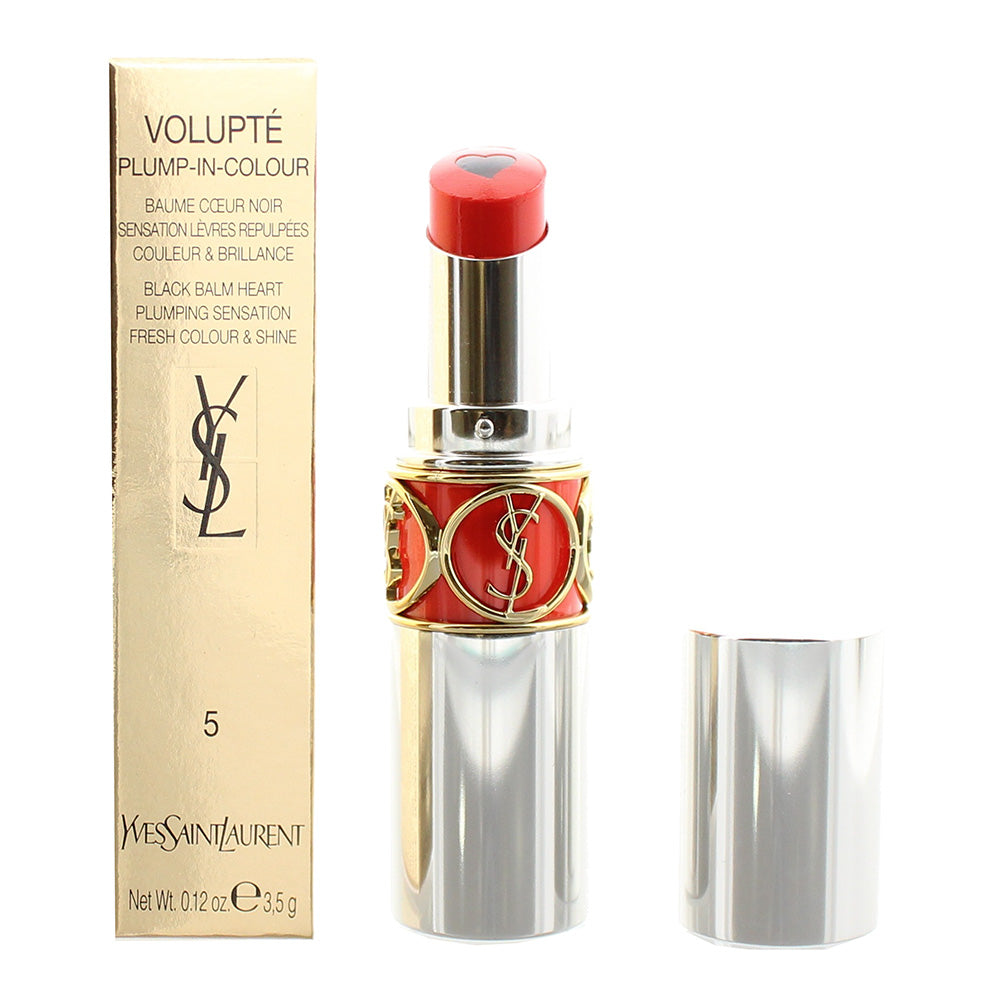 Yves Saint Laurent Volupte Plump-In-Colour 05 Delirious Orange Lipstick 3.5g