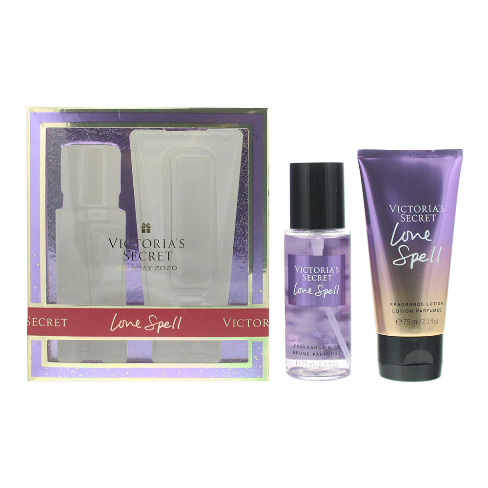 Victoria's Secret Love Spell 2 Piece Gift Set: Fragrance Mist 75ml - F