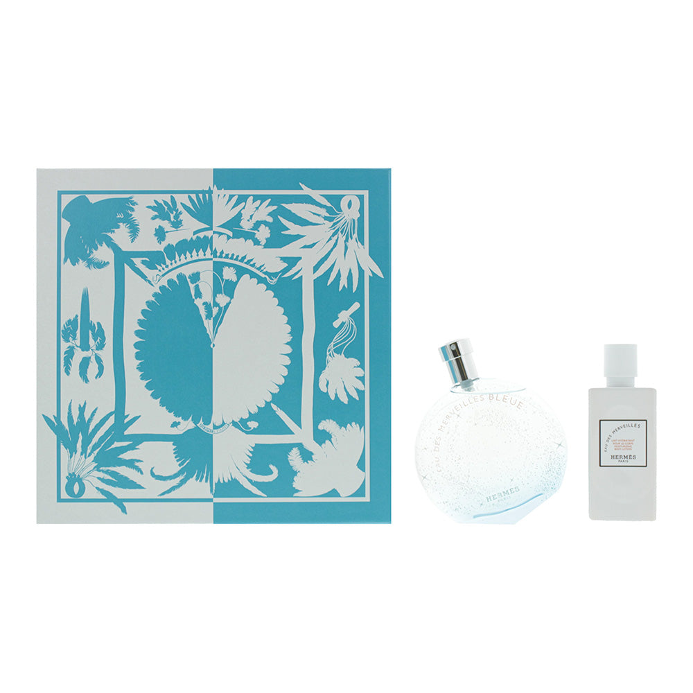 Hermes Eau Des Merveilles 2 Piece Gift Set: Eau De Toilette 100ml - Body Lotion 80ml