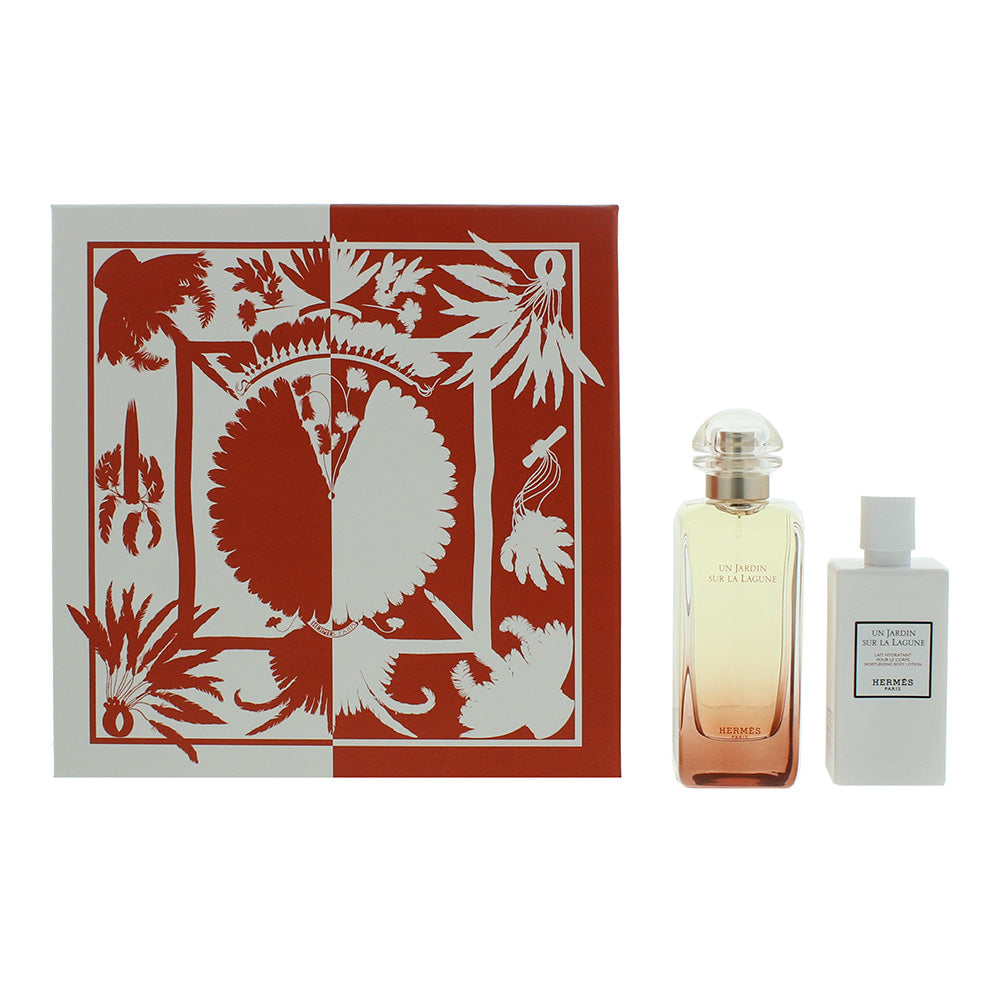 Hermes Un Jardin Sur La Lagune 2 Piece Gift Set: Eau De Toilette 100ml - Body Lotion 80ml