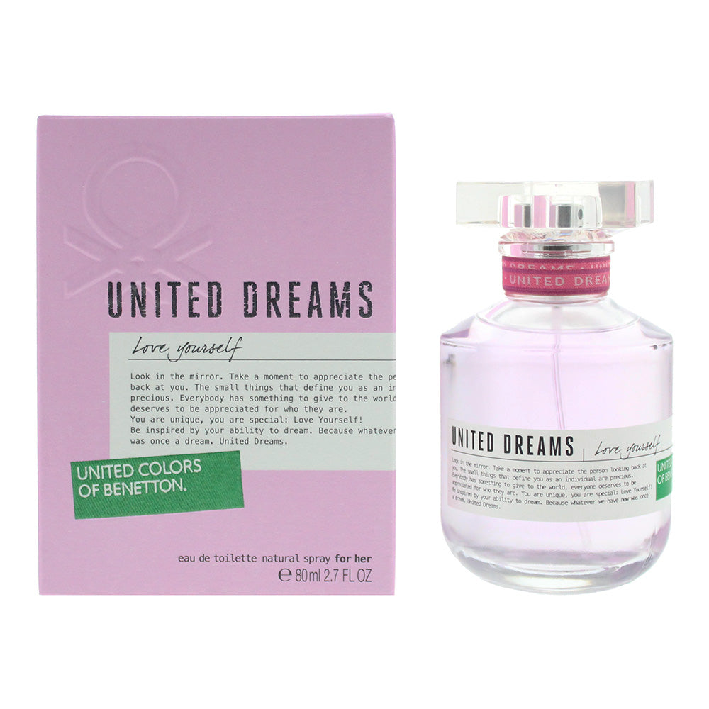 Benetton United Dreams Love Yourself Eau De Toilette 80ml