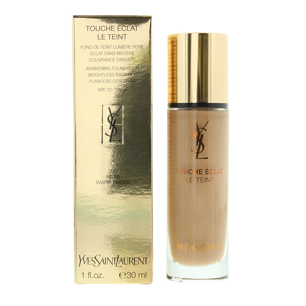 Yves Saint Laurent Touche Éclat BD60 Warm Amber Foundation Spf 22 30ml