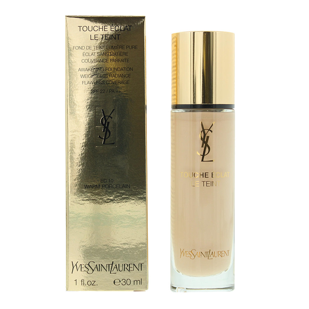 Yves Saint Laurent Touche Éclat BD10 Warm Porcelain Foundation Spf 22 30ml