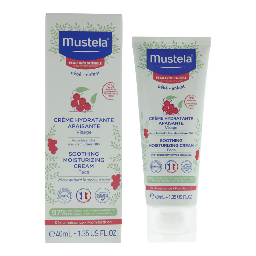 Mustela Soothing Moisturizing Cream Very Sensitive Skin Face Cream 40ml