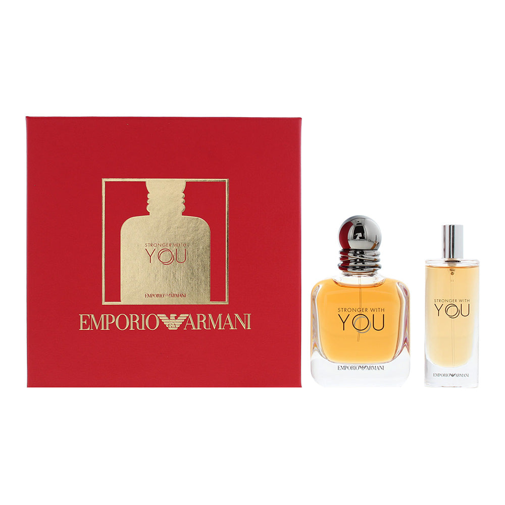 Emporio Armani Stronger With You 2 Piece Gift Set: Eau De Toilette 50ml - Eau De Toilette 15ml