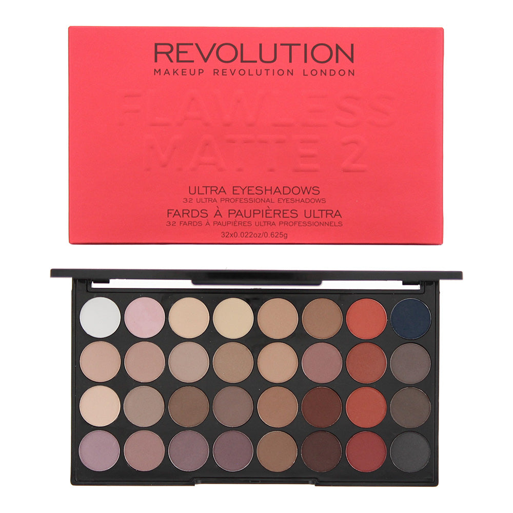 Revolution Flawless Matte 2 Eye Shadow Palette 32 x 0.625g