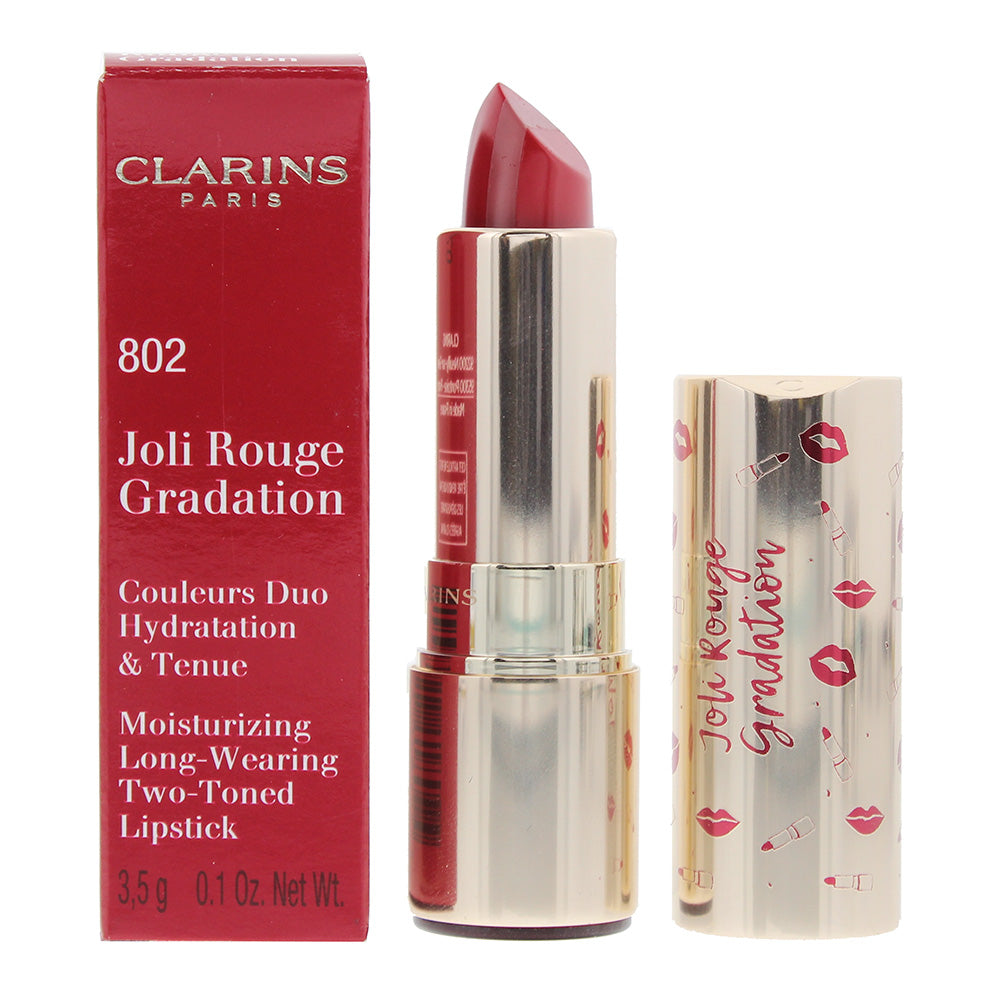 Clarins Joli Rouge Gradation No.802 Red Lipstick 3.5g