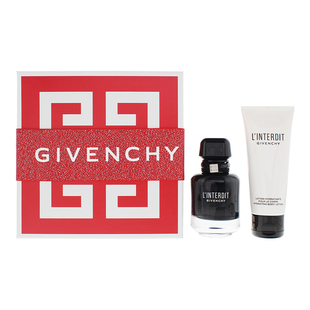 Givenchy L'interdit 2 Piece Gift Set: Eau De Parfum 50ml - Body Lotion 75ml