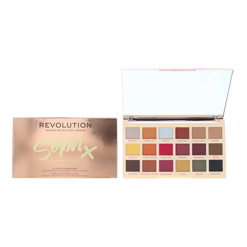 Revolution Sophx Extra Spice Eye Shadow Palette 18 x 0.8g