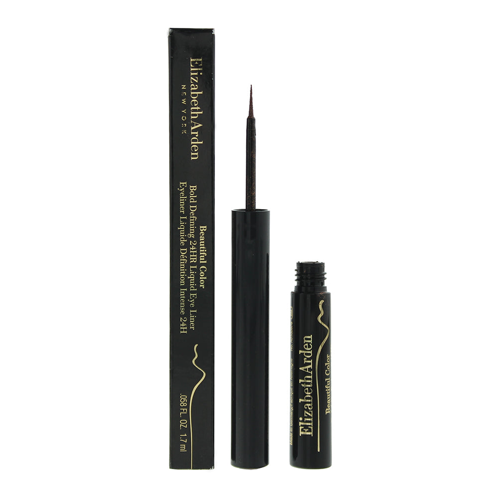 Elizabeth Arden Beautiful Color Bold Defining 02 Gilded Brown 24hr Liquid Eye Liner 1.7ml