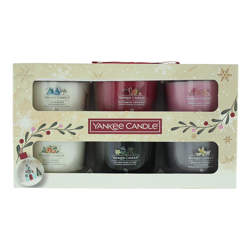 Yankee Candle Gift Set 411g Peppermint Pinwheels Candle + 411g